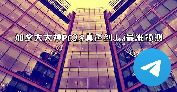 加拿大大神PC28真声剑Jnd最准预测