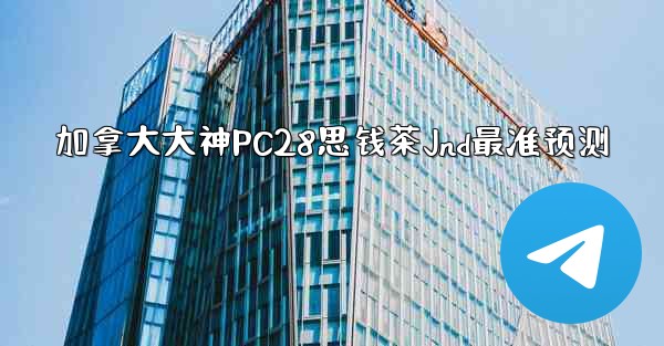加拿大大神PC28思钱茶Jnd最准预测