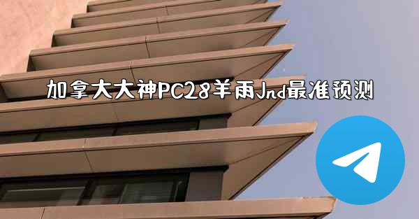 加拿大大神PC28羊雨Jnd最准预测