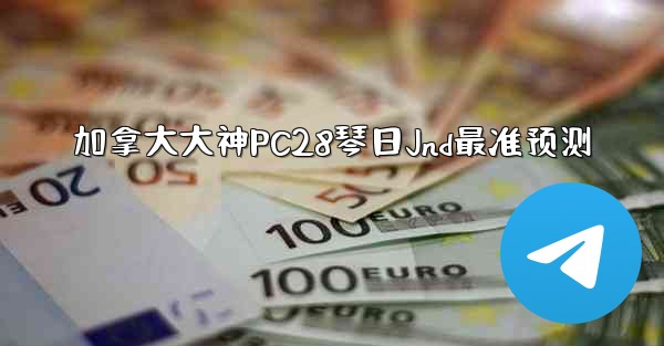 加拿大大神PC28琴日Jnd最准预测