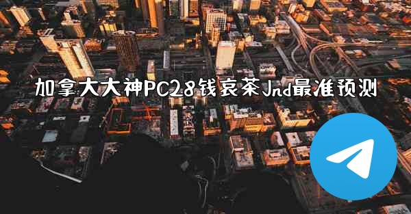 加拿大大神PC28钱哀茶Jnd最准预测