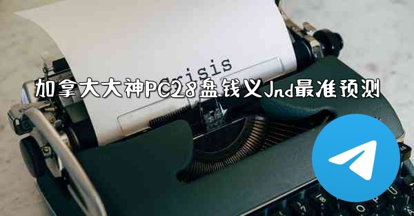 加拿大大神PC28盘钱义Jnd最准预测