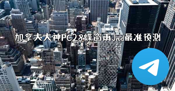 加拿大大神PC28蝶窗雨Jnd最准预测