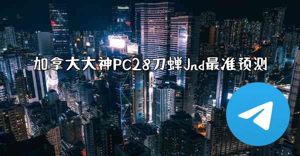 加拿大大神PC28刀蝉Jnd最准预测