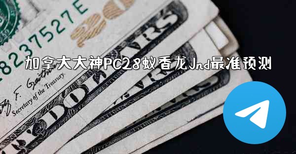 加拿大大神PC28蚁香龙Jnd最准预测