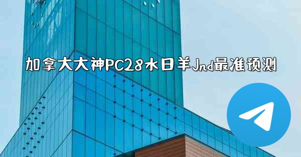 加拿大大神PC28水日羊Jnd最准预测