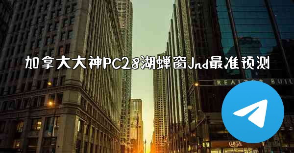 加拿大大神PC28湖蝉窗Jnd最准预测
