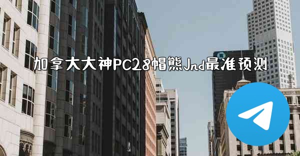 加拿大大神PC28帽熊Jnd最准预测