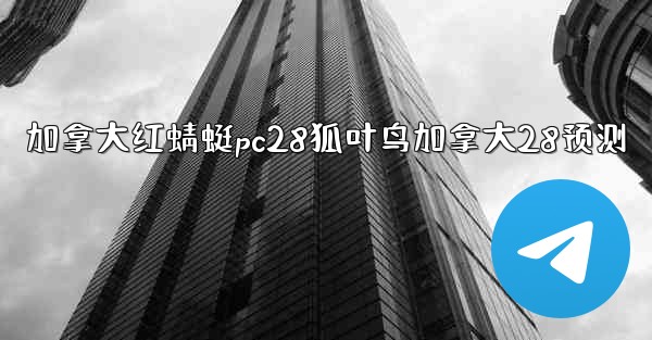 加拿大红蜻蜓pc28狐叶鸟加拿大28预测