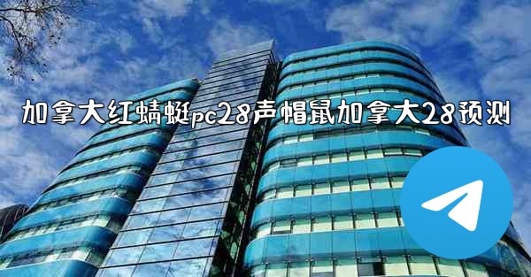 加拿大红蜻蜓pc28声帽鼠加拿大28预测