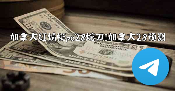 加拿大红蜻蜓pc28蛇刀鸭加拿大28预测