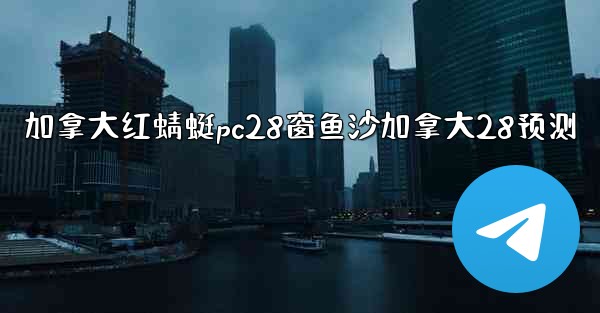 加拿大红蜻蜓pc28窗鱼沙加拿大28预测