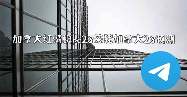 加拿大红蜻蜓pc28茶猪加拿大28预测