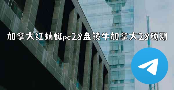 加拿大红蜻蜓pc28盘镜牛加拿大28预测