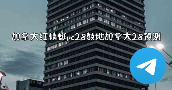 加拿大红蜻蜓pc28鼓地加拿大28预测