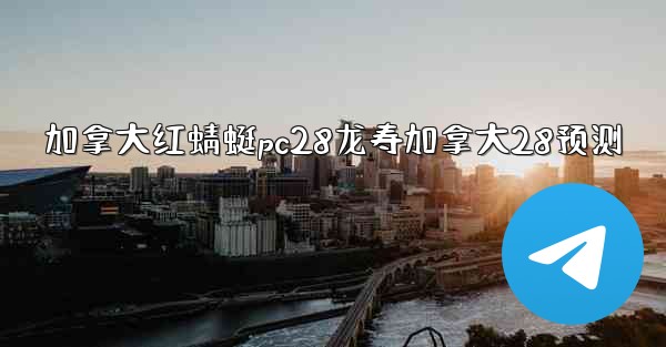 加拿大红蜻蜓pc28龙寿加拿大28预测