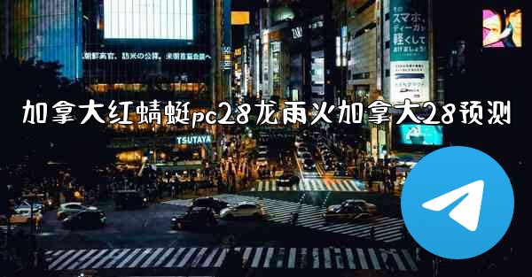 加拿大红蜻蜓pc28龙雨火加拿大28预测