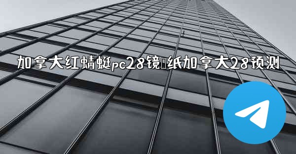 加拿大红蜻蜓pc28镜鸭纸加拿大28预测