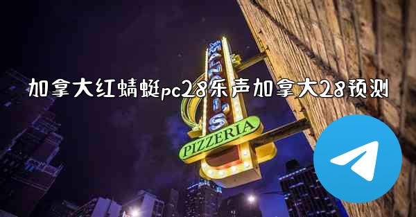 加拿大红蜻蜓pc28乐声加拿大28预测