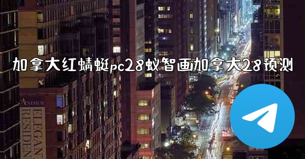 加拿大红蜻蜓pc28蚁智画加拿大28预测