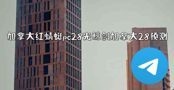 加拿大红蜻蜓pc28光鲸剑加拿大28预测