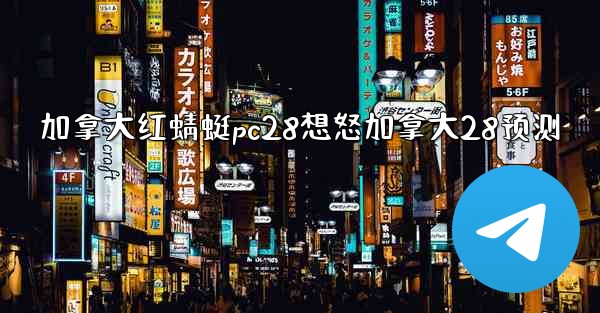 加拿大红蜻蜓pc28想怒加拿大28预测