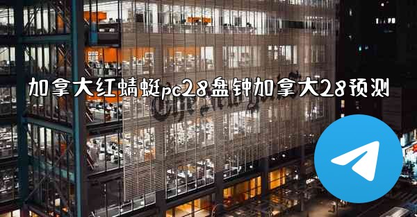 加拿大红蜻蜓pc28盘钟加拿大28预测