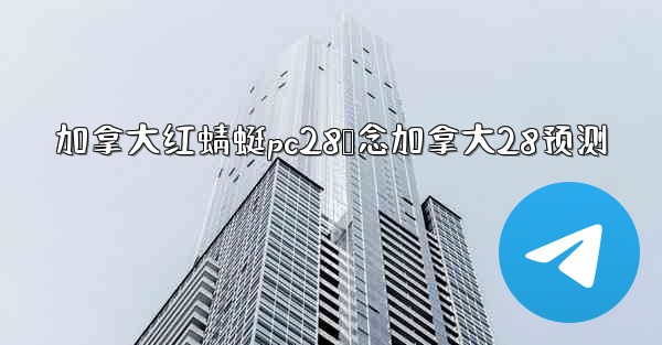 加拿大红蜻蜓pc28鸭念加拿大28预测