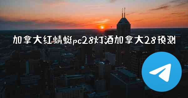 加拿大红蜻蜓pc28灯酒加拿大28预测