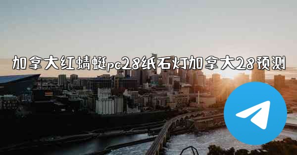 加拿大红蜻蜓pc28纸石灯加拿大28预测