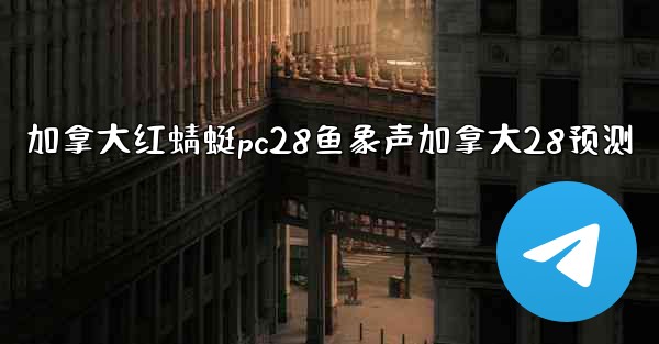 加拿大红蜻蜓pc28鱼象声加拿大28预测