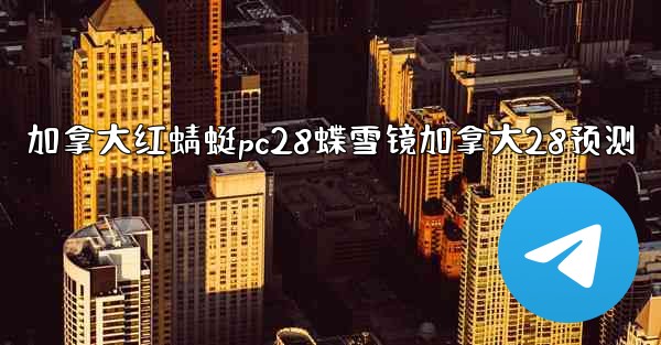 加拿大红蜻蜓pc28蝶雪镜加拿大28预测