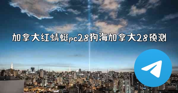 加拿大红蜻蜓pc28狗海加拿大28预测