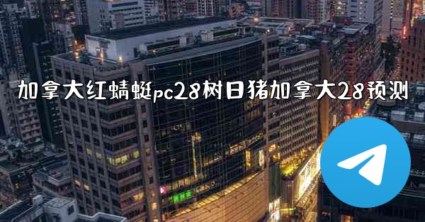 加拿大红蜻蜓pc28树日猪加拿大28预测