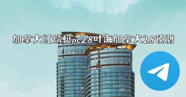 加拿大红蜻蜓pc28叶海加拿大28预测