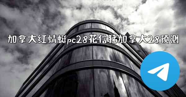 加拿大红蜻蜓pc28花信猪加拿大28预测