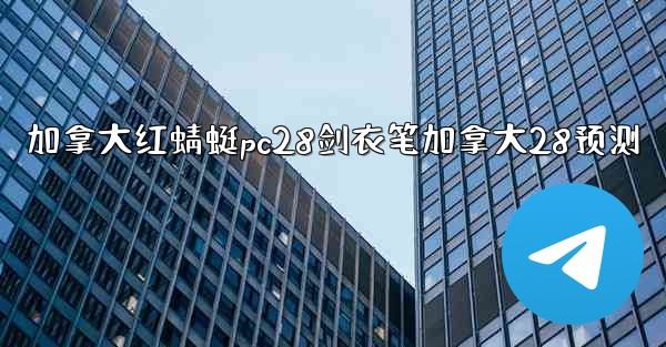 加拿大红蜻蜓pc28剑衣笔加拿大28预测