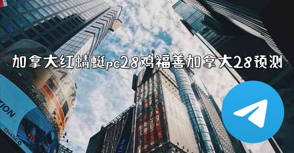 加拿大红蜻蜓pc28鸡福善加拿大28预测