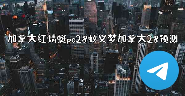 加拿大红蜻蜓pc28蚁义梦加拿大28预测