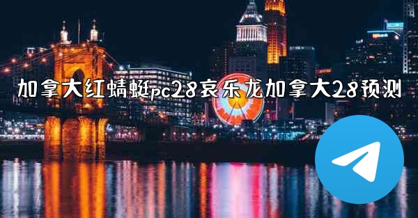 加拿大红蜻蜓pc28哀乐龙加拿大28预测