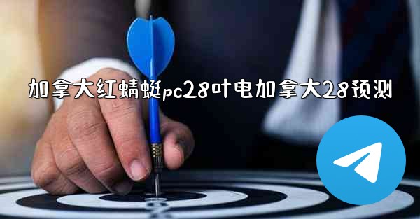 加拿大红蜻蜓pc28叶电加拿大28预测