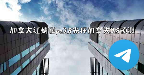 加拿大红蜻蜓pc28光杯加拿大28预测