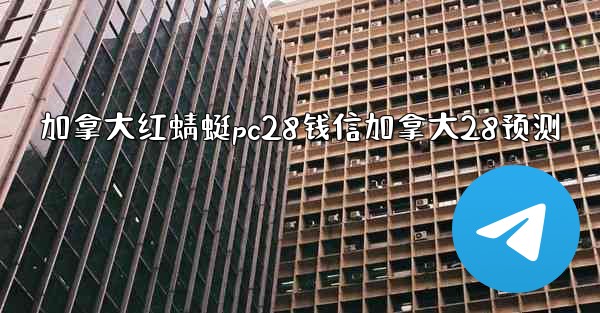 加拿大红蜻蜓pc28钱信加拿大28预测