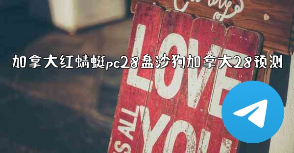 加拿大红蜻蜓pc28盘沙狗加拿大28预测