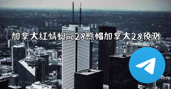 加拿大红蜻蜓pc28熊帽加拿大28预测